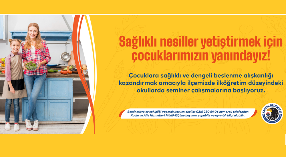 Kartal Belediyesi, Sağlıklı Nesiller İçin Okullarda Seminer Çalışmalarına Başlıyor