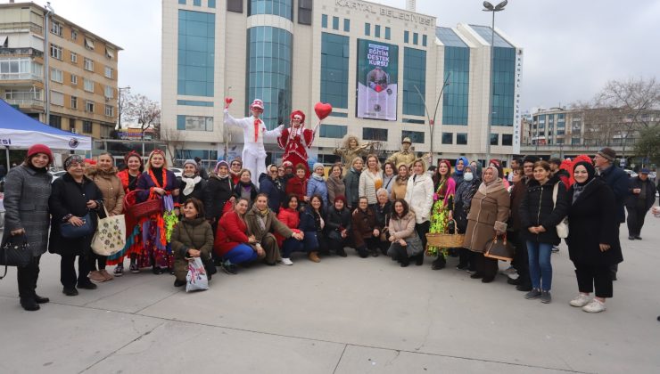 Kartal’da 14 Şubat Temalı Kadın Emeği Pazarı Açıldı