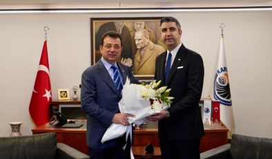 İMAMOĞLU’NDAN YÜKSEL’E TEBRİK ZİYARETİ