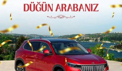 Köseler Togg’u Düğün Arabası Olarak Vatandaşlara Verdi